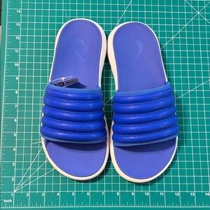 Olukai Komo Blue Slide Sandals